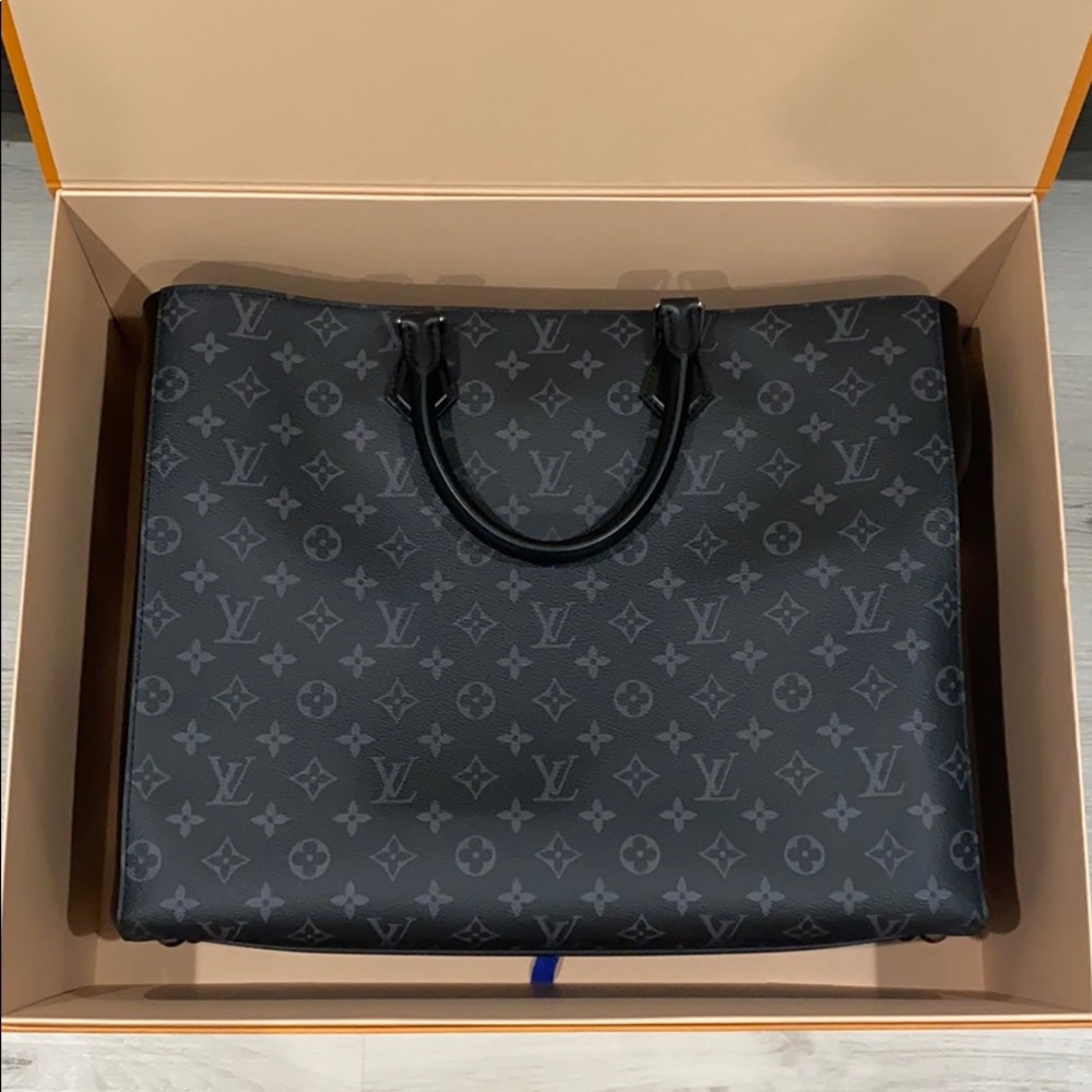 Louis Vuitton Monogram Eclipse and Leather Grand Sac - Picture 2 of 10
